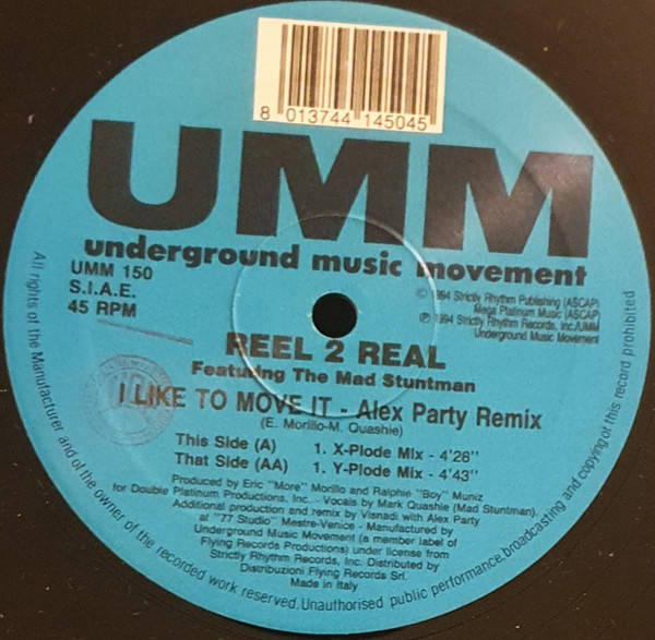 Reel 2 RealThe Mad Stuntman ‎– I Like To Move It (Alex Party Remix)