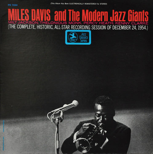Miles Davis ‎– Miles Davis And The Modern Jazz Giants