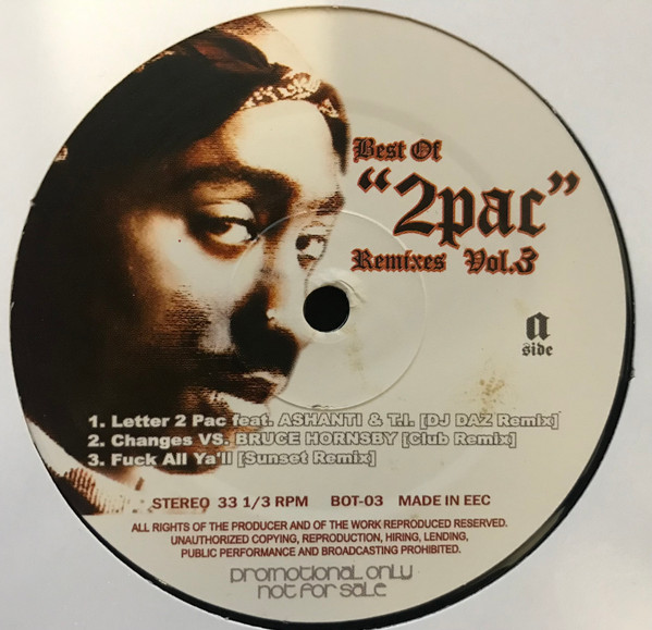 2Pac ‎– Best OF 2Pac Remixes Vol 3