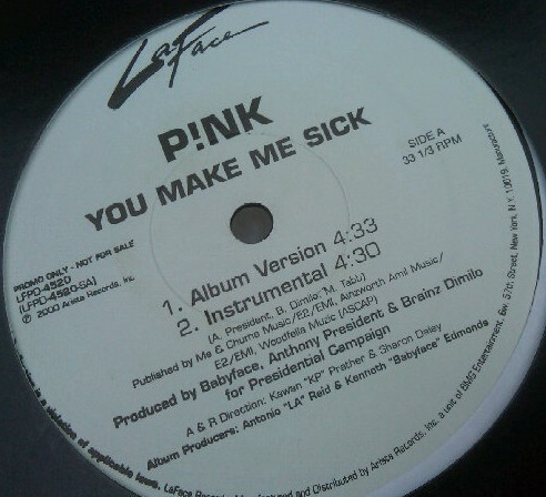 P!NK ‎– You Make Me Sick