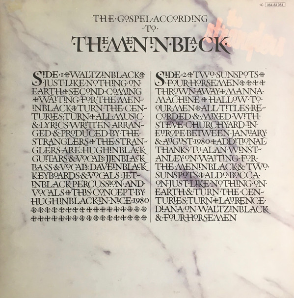 The Stranglers ‎– The Gospel According To The Meninblack