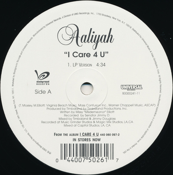 Aaliyah ‎– I Care 4 U / Don't Worry