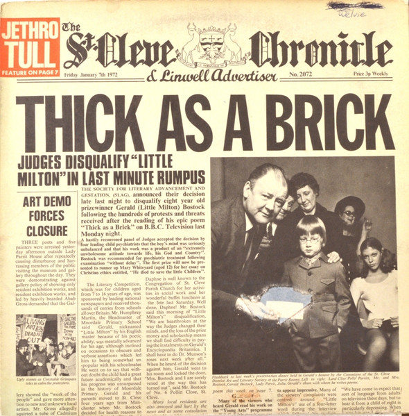 Jethro Tull ‎– Thick As A Brick