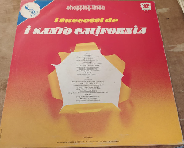 I Santo California ‎– I Successi De I Santo California