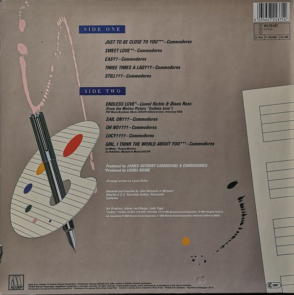 Lionel Richie ‎– The Composer: Great Love Songs With The Commodores & Diana Ross