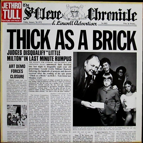 Jethro Tull ‎– Thick As A Brick