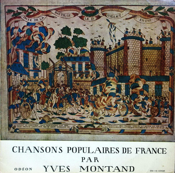 Yves Montand ‎– Chansons Populaires De France